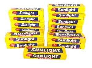 Vintage 70s/80s Sunlight Pure Laundry Soap Twin Pack 2 Bars Yellow Discontinued